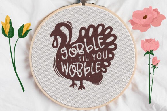 Gobble Til You Wobble: A Thanksgiving Embroidery Review