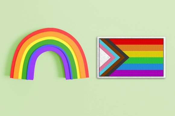 Progress Pride Flag ITH Feltie Applique Review