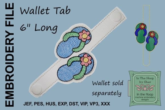 Review: Flip Flop Wallet Tab Embroidery Design