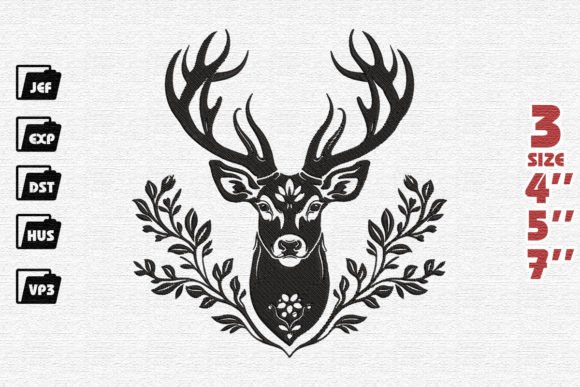 Reviewing Floral Deer Head for Boutique Apparel