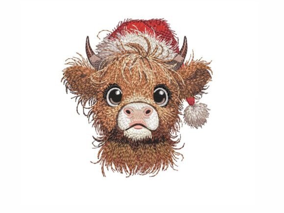Reviewing the Christmas Baby Highland Cow Design