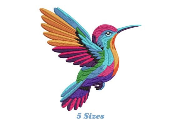 Reviewing the Colorful Hummingbird Embroidery Design