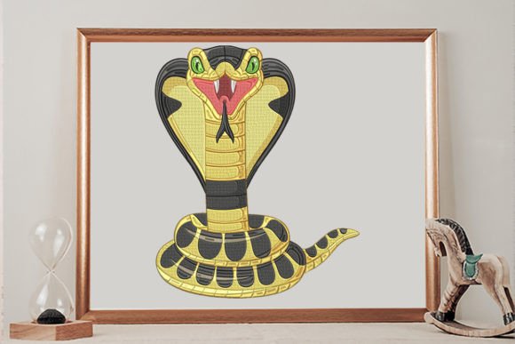 Snake Cobra: A Whimsical Twist for Holiday Embroidery